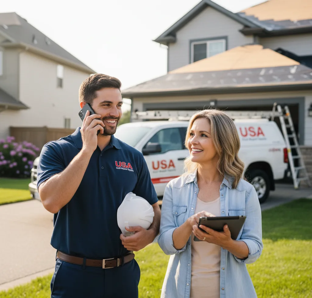 USA Roof Repair Experts customer support in Ord